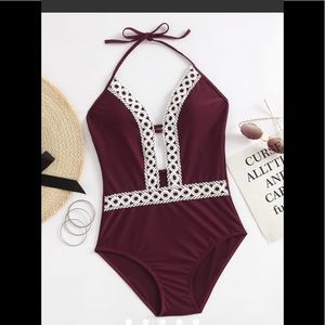Brand new maroon swim suit!